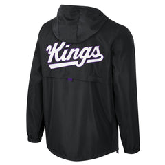 NBA - Sacramento Kings Stadium Essentials Unisex Compete Quarter-Zip Hoodie Jacket - Black