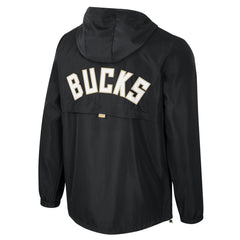 NBA - Milwaukee Bucks Stadium Essentials Unisex Compete Quarter-Zip Hoodie Jacket - Black