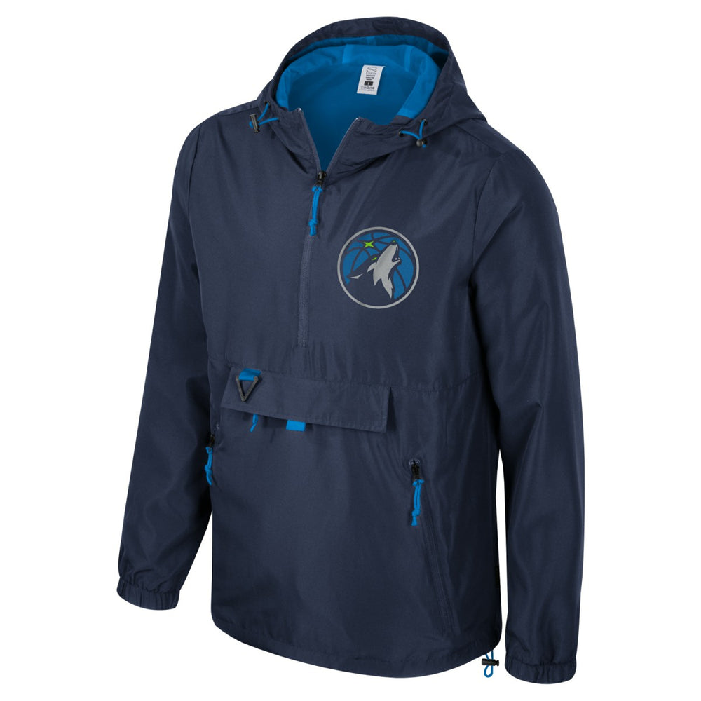 NBA - Minnesota Timberwolves Stadium Essentials Unisex Compete Quarter-Zip Hoodie Jacket - Navy