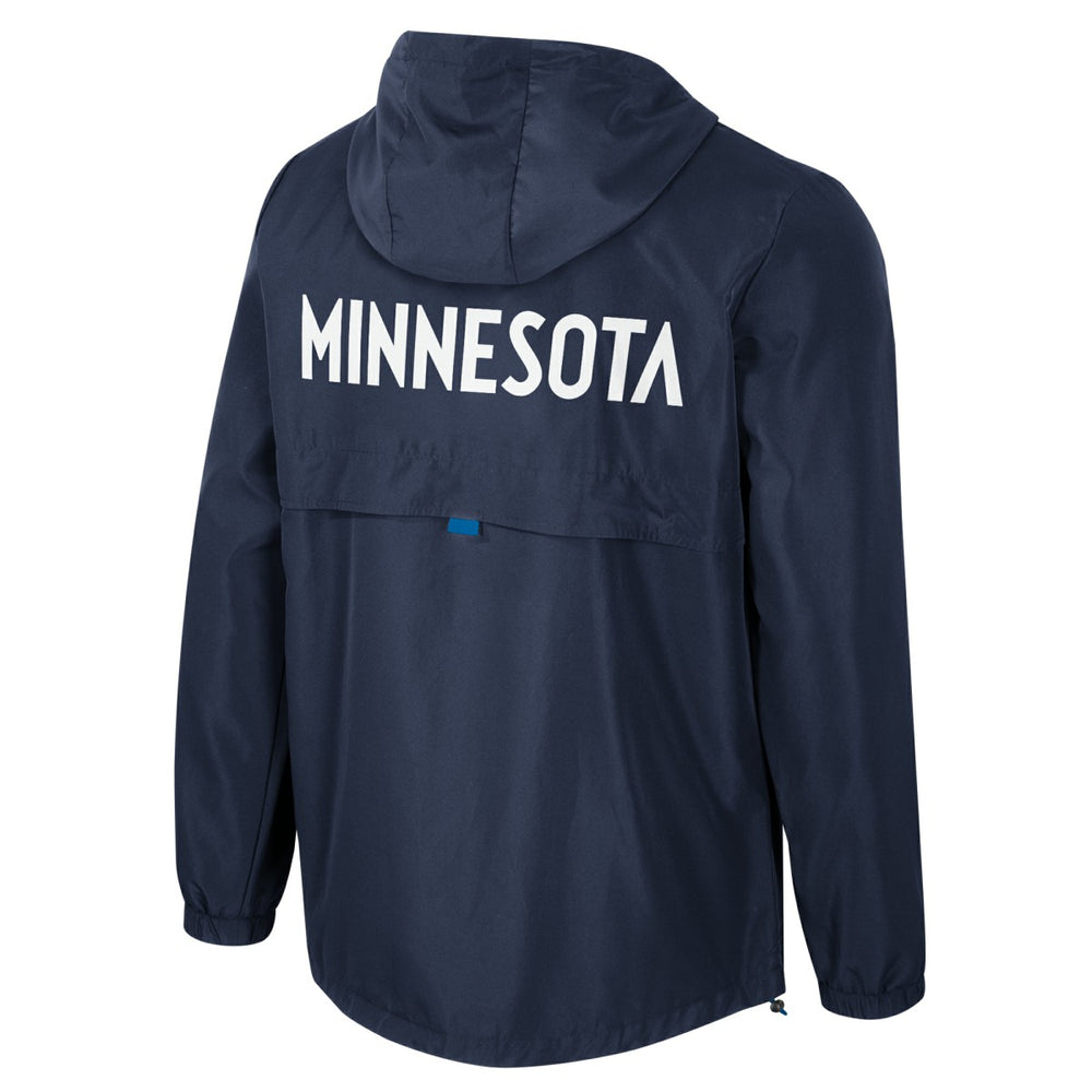 NBA - Minnesota Timberwolves Stadium Essentials Unisex Compete Quarter-Zip Hoodie Jacket - Navy