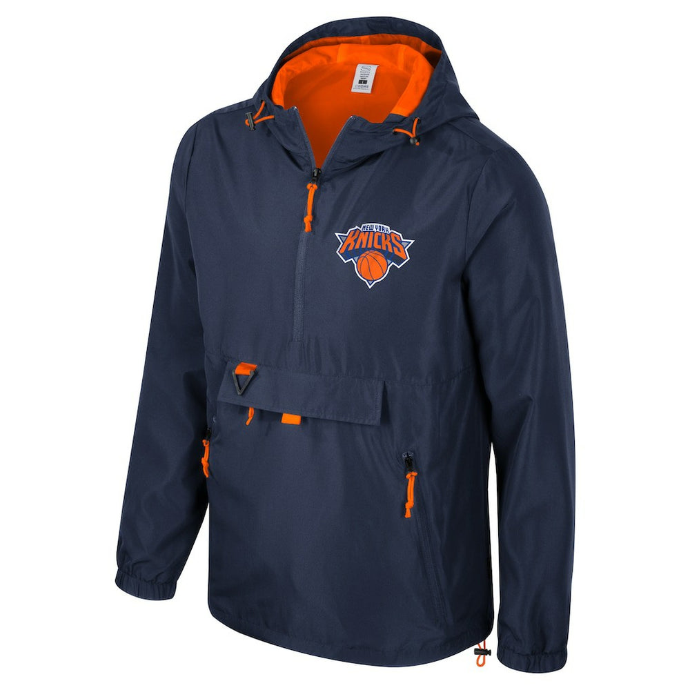 NBA - New York Knicks Stadium Essentials Unisex Compete Quarter-Zip Hoodie Jacket - Blue