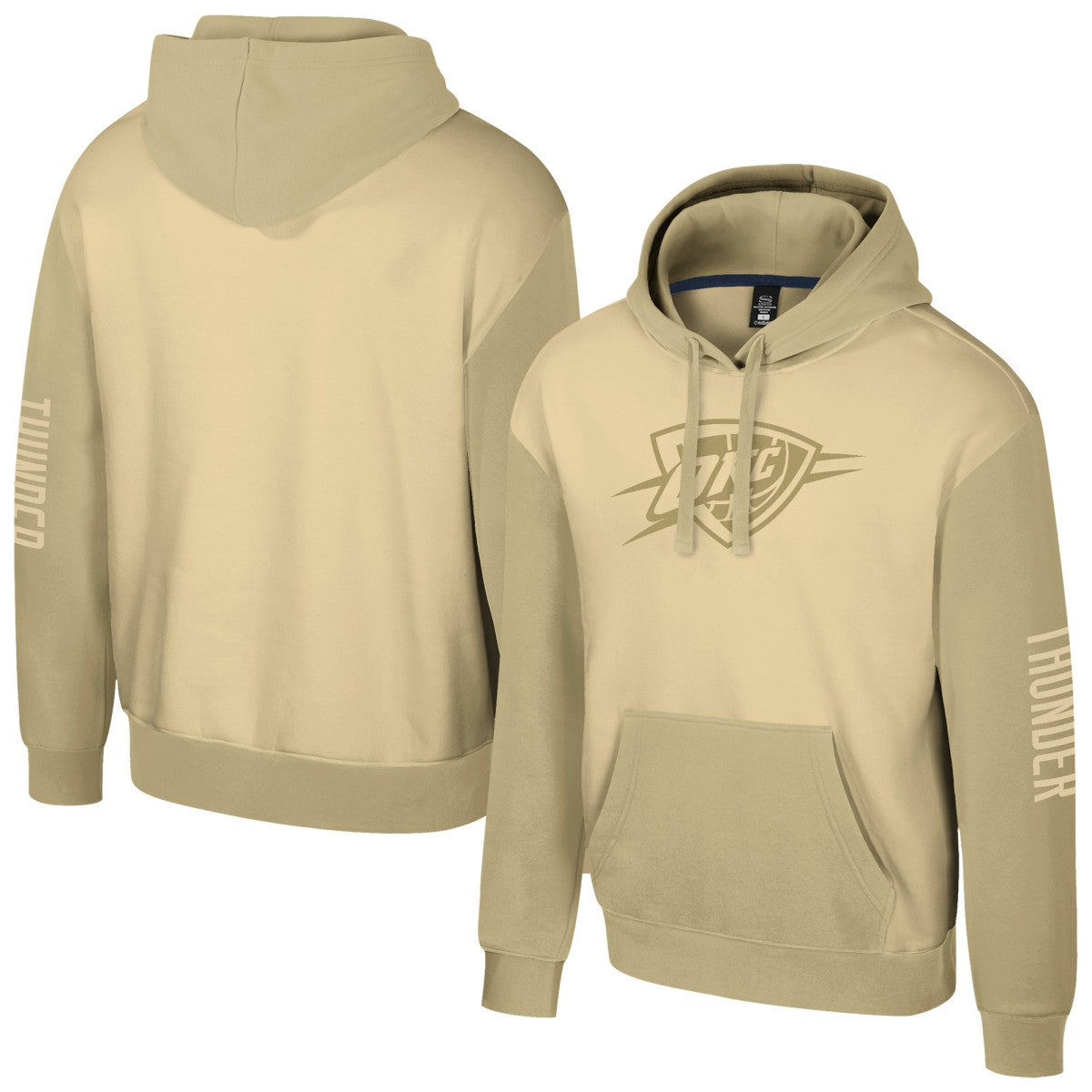 NBA - Oklahoma City Thunder Stadium Essentials Unisex Rafters Burst Hoodie - Khaki
