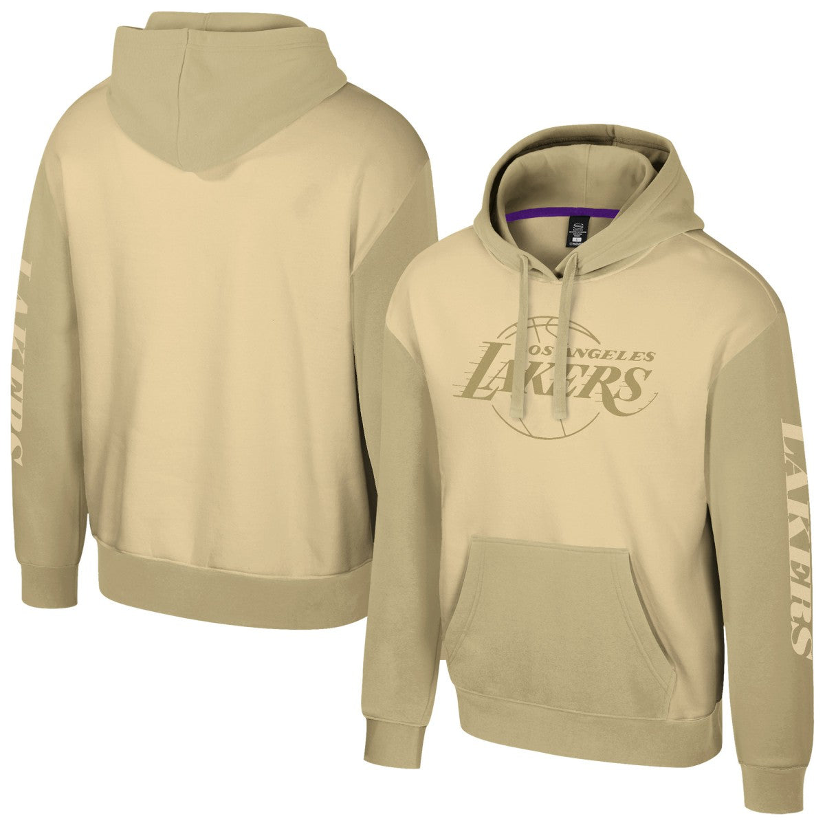 NBA - Los Angeles Lakers Stadium Essentials Unisex Rafters Burst Hoodie - Khaki