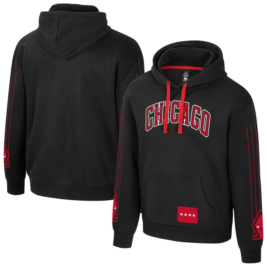 NBA - Chicago Bulls Stadium Essentials Unisex City Star Hoodie - Black