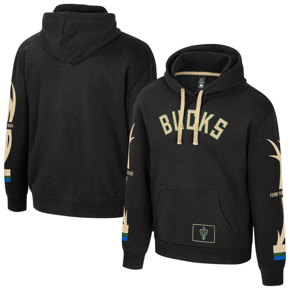 NBA - Milwaukee Bucks Stadium Essentials Unisex City Star Hoodie - Black