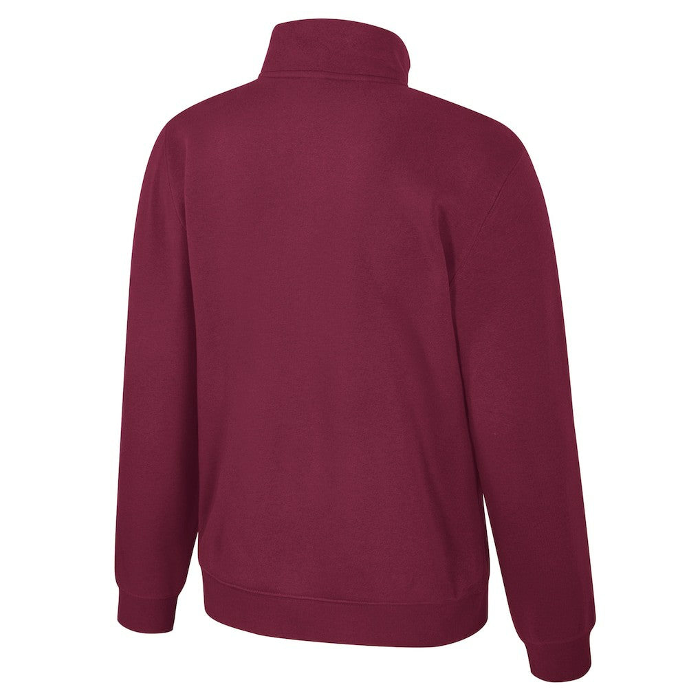 NBA - Cleveland Cavaliers Stadium Essentials Unisex Varsity Trainer Quarter-Zip Pullover - Wine