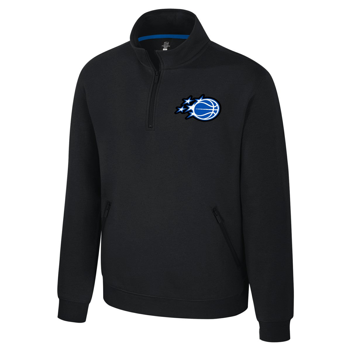 NBA - Orlando Magic Stadium Essentials Unisex Varsity Trainer Quarter-Zip Pullover - Black