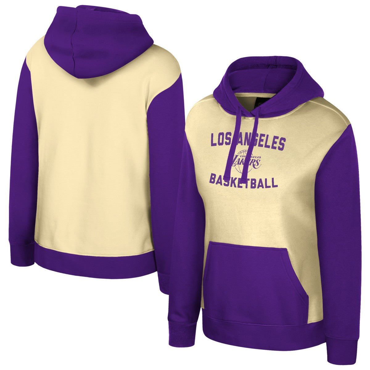 NBA - Los Angeles Lakers Stadium Essentials Women's Rafters Road Trip Hoodie - Cream