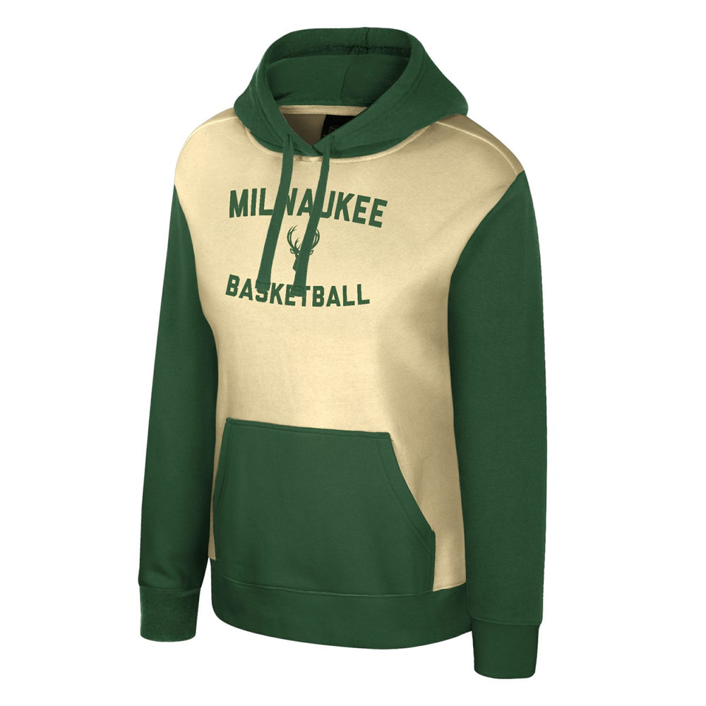 NBA - Milwaukee Bucks Stadium Essentials Women's Rafters Road Trip Hoodie - Cream