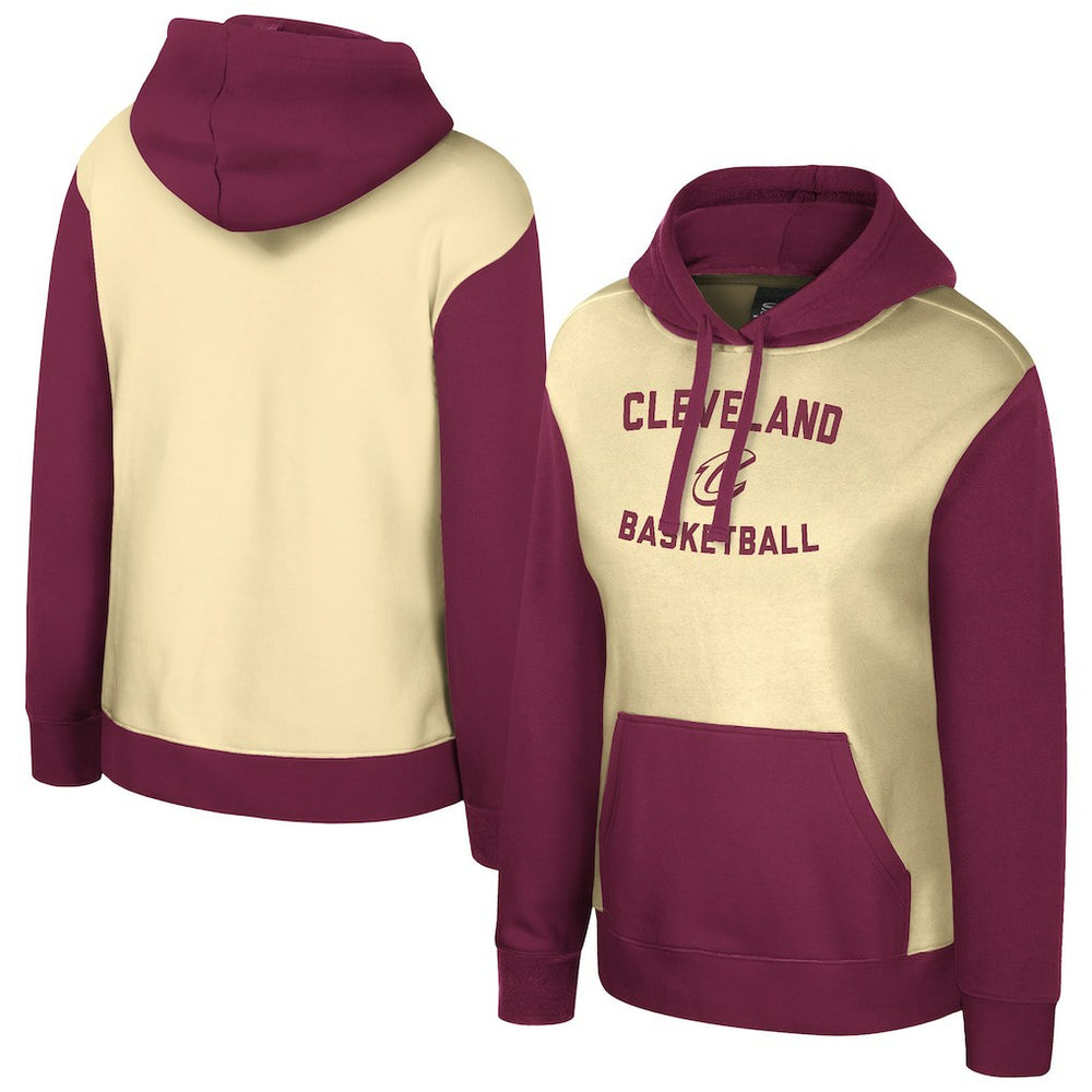 NBA - Cleveland Cavaliers Stadium Essentials Women's Rafters Road Trip Hoodie - Cream