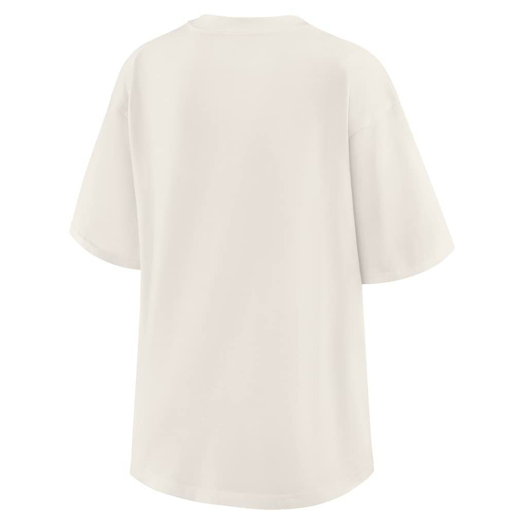 NBA - New York Knicks WEAR by Erin Andrews Women's Ball Boyfriend T-Shirt - Cream