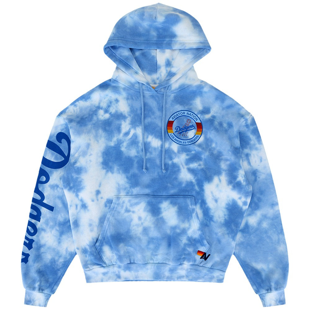 Los Angeles Dodgers Aviator Nation x MLB Unisex Tie-Dye Tri-Blend Hoodie Sale