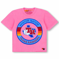 Texas Rangers Aviator Nation x MLB Women's Tri-Blend Boyfriend T-Shirt discount
