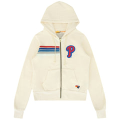 Philadelphia Phillies Aviator Nation x MLB Unisex Five-Stripe Tri-Blend Full-Zip Hoodie for sale