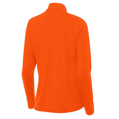 Cincinnati Bengals Antigua Women's Streak Intent Quarter-Zip Sweatshirt Orange - NFL