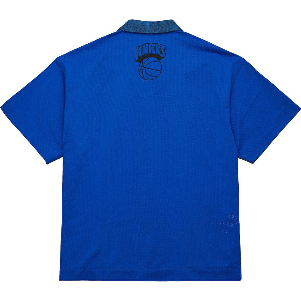 Mitchell & Ness - New York Knicks x Purple Brand Button-Up Shooting Shirt - Navy