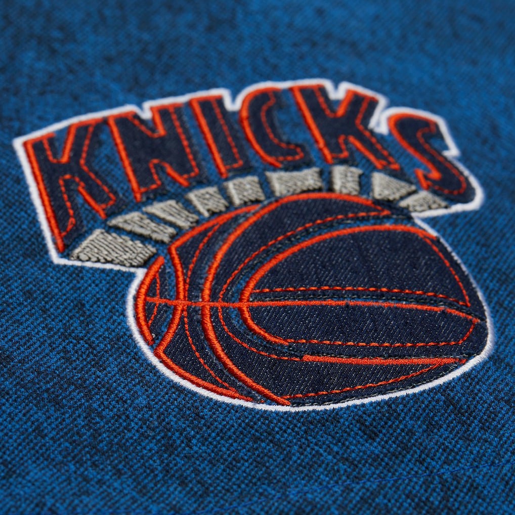 Mitchell & Ness - New York Knicks x Purple Brand Button-Up Shooting Shirt - Navy
