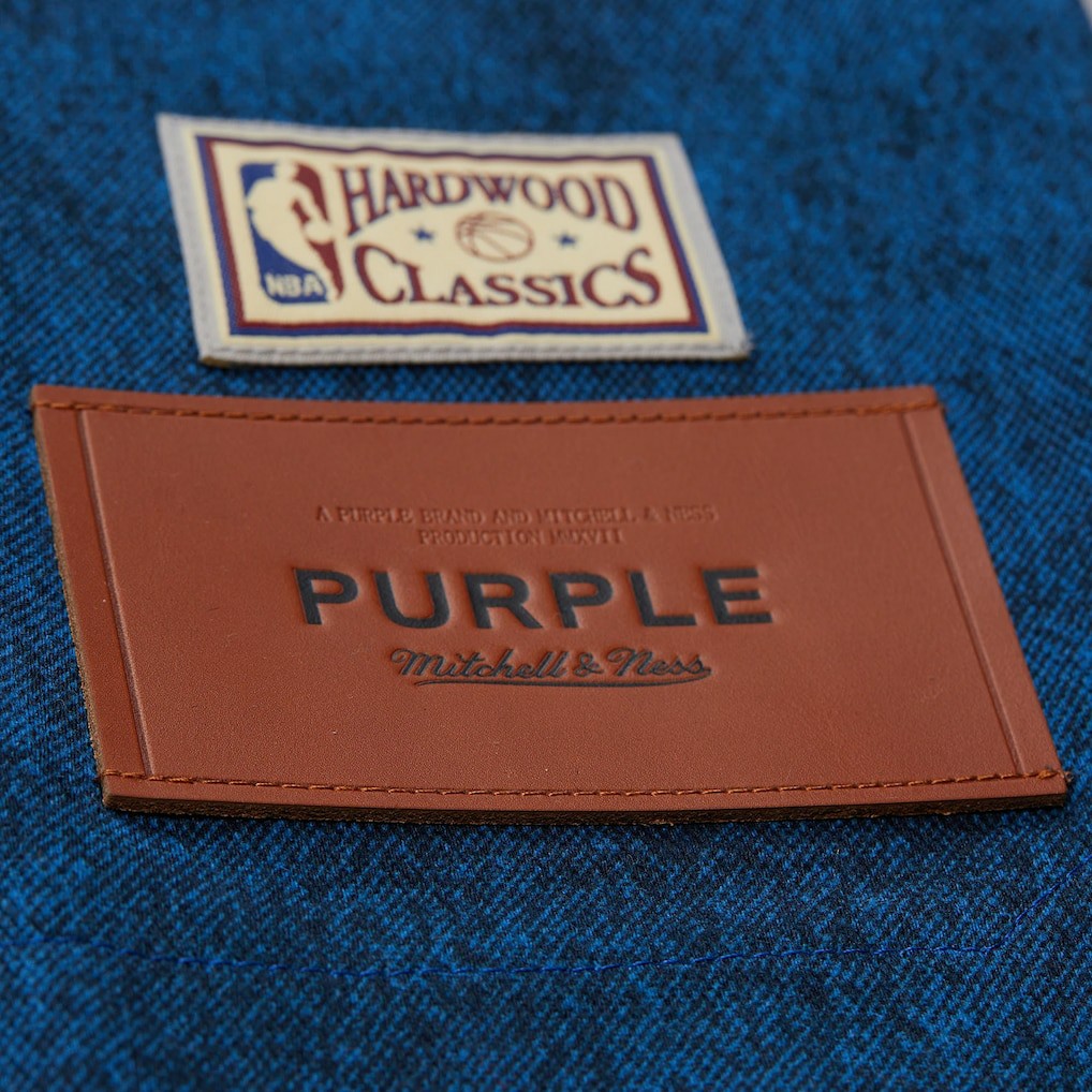 Mitchell & Ness - New York Knicks x Purple Brand Button-Up Shooting Shirt - Navy