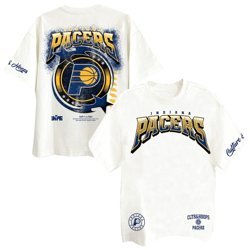 NBA - Indiana Pacers Two Hype Drip & Dime Collection Premium T-Shirt - Off White