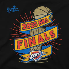 NBA - Oklahoma City Thunder Stadium Essentials Unisex 2025 NBA Finals Clutch T-Shirt - Black