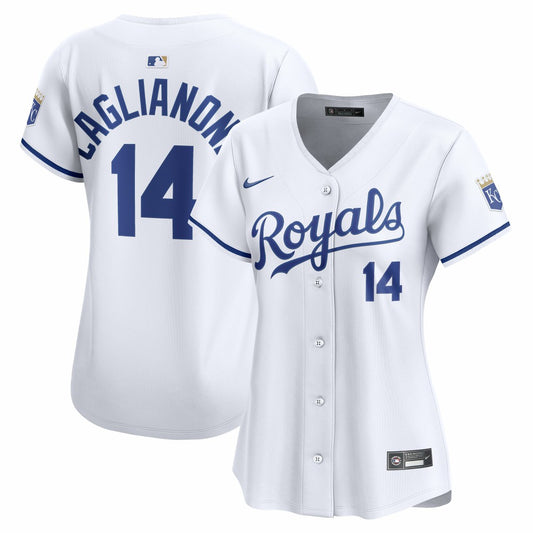 Jac Caglianone Kansas City Royals Nike Women's Home Limited Player Jersey - White | MLB Jerseys