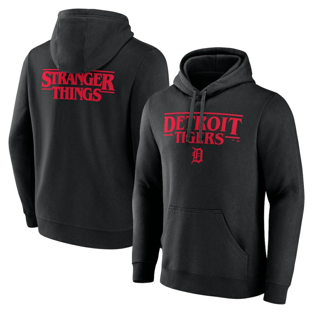 Detroit Tigers Stranger Things Logo Lockup Pullover Hoodie discount
