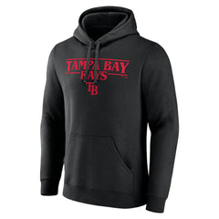 Tampa Bay Rays Stranger Things Logo Lockup Pullover Hoodie for sale
