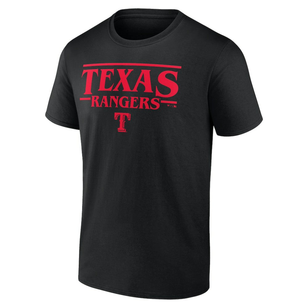 Texas Rangers Stranger Things Logo Lockup T-Shirt Online