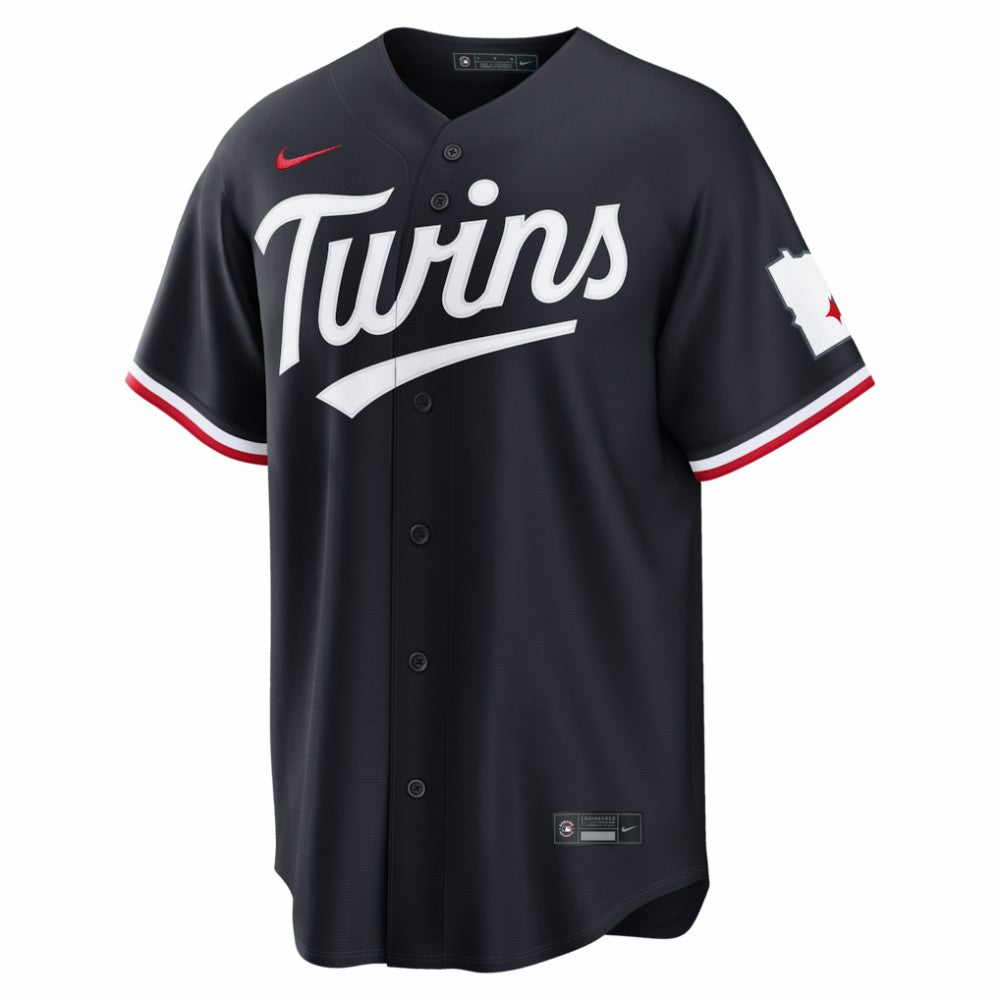 Minnesota Twins Nike Alternate Stadium Jersey - Navy | MLB Jerseys