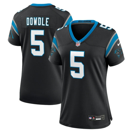 Rico Dowdle Carolina Panthers Women's Team Game Jersey - Black | NFL Jerseys