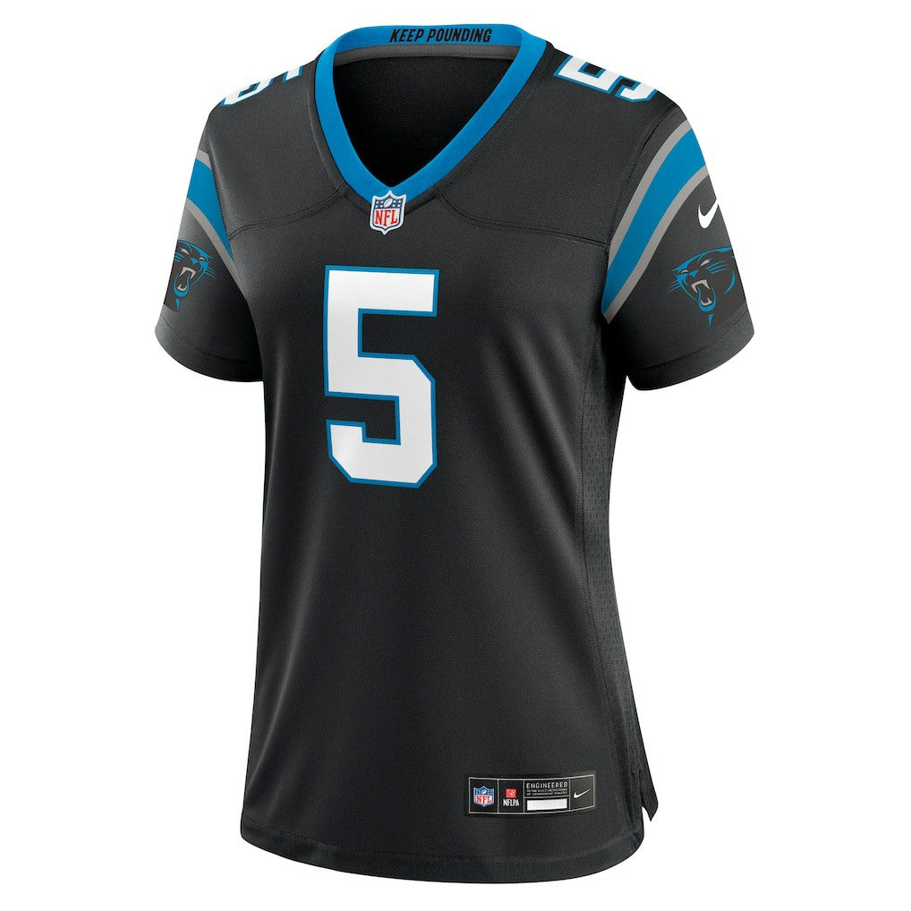 Rico Dowdle Carolina Panthers Women's Team Game Jersey - Black | NFL Jerseys