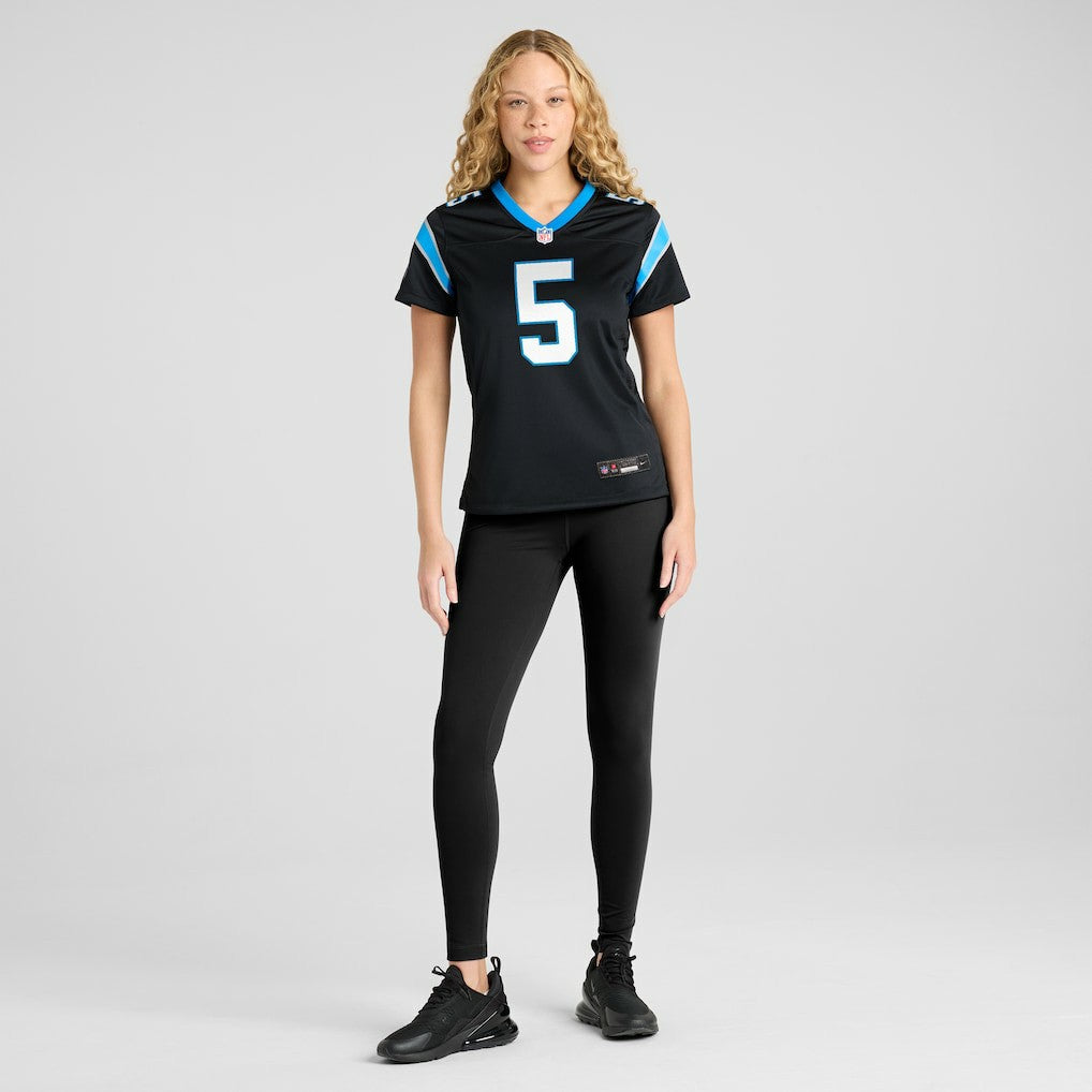 Rico Dowdle Carolina Panthers Women's Team Game Jersey - Black | NFL Jerseys