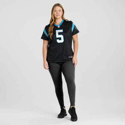 Rico Dowdle Carolina Panthers Women's Team Game Jersey - Black | NFL Jerseys