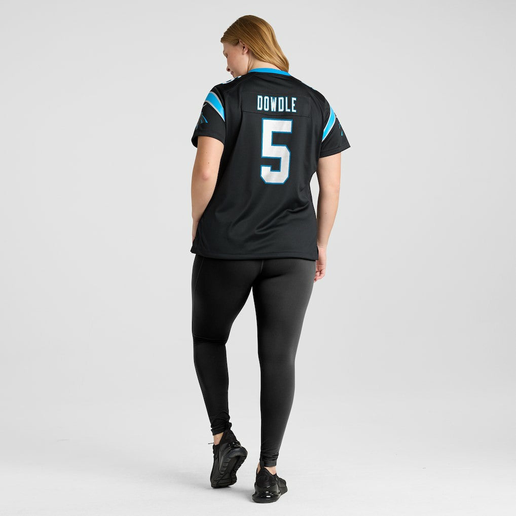 Rico Dowdle Carolina Panthers Women's Team Game Jersey - Black | NFL Jerseys