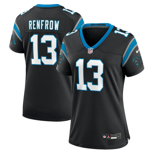 Hunter Renfrow Carolina Panthers Women's Team Game Jersey - Black | NFL Jerseys