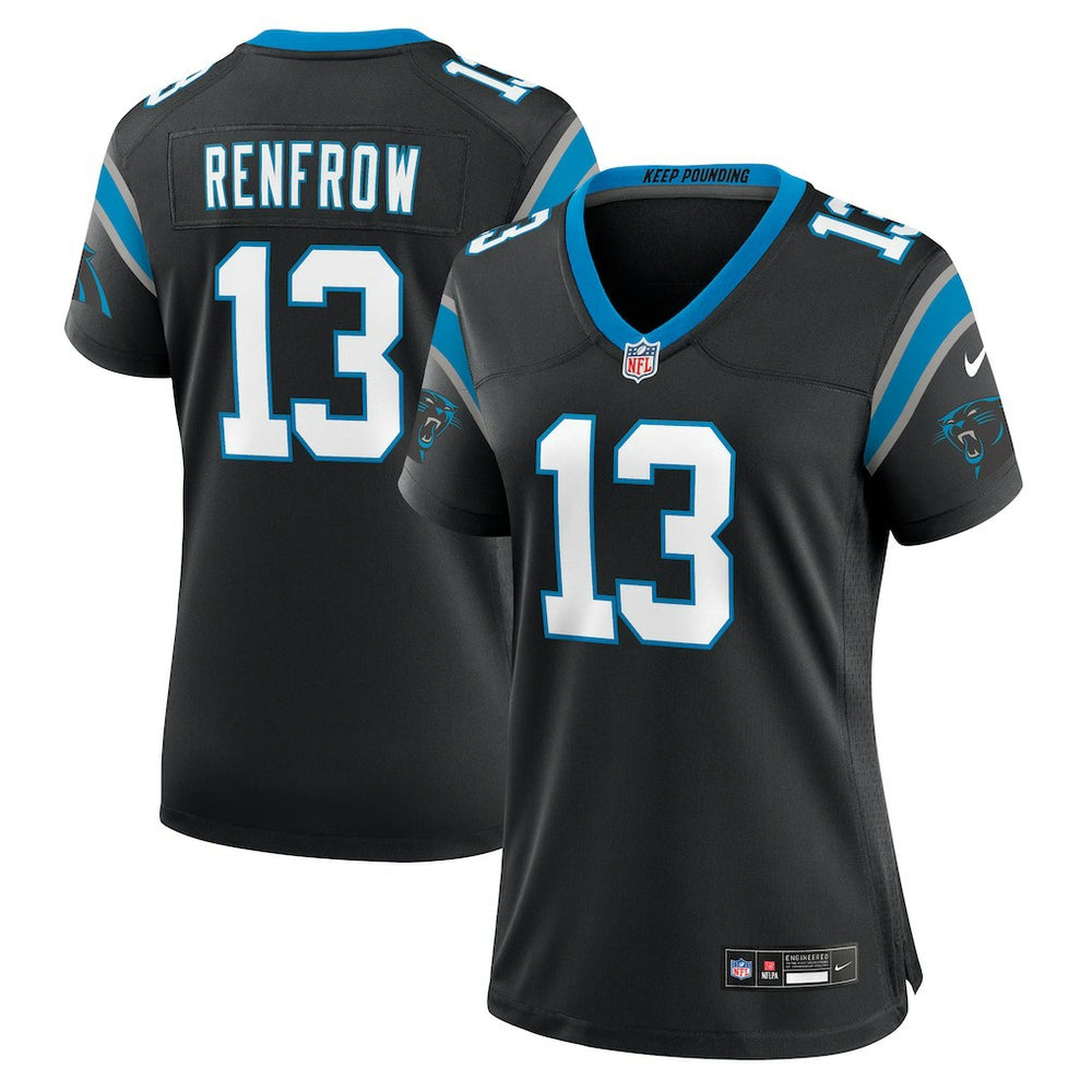 Hunter Renfrow Carolina Panthers Women's Team Game Jersey Black - Nike