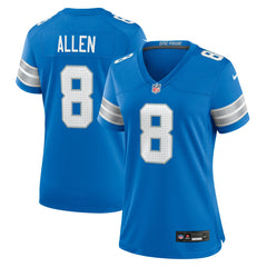 Kyle Allen Detroit Lions Women's Team Game Jersey Blue - Nike