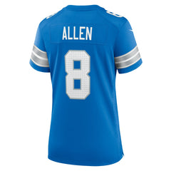 Kyle Allen Detroit Lions Women's Team Game Jersey Blue - Nike