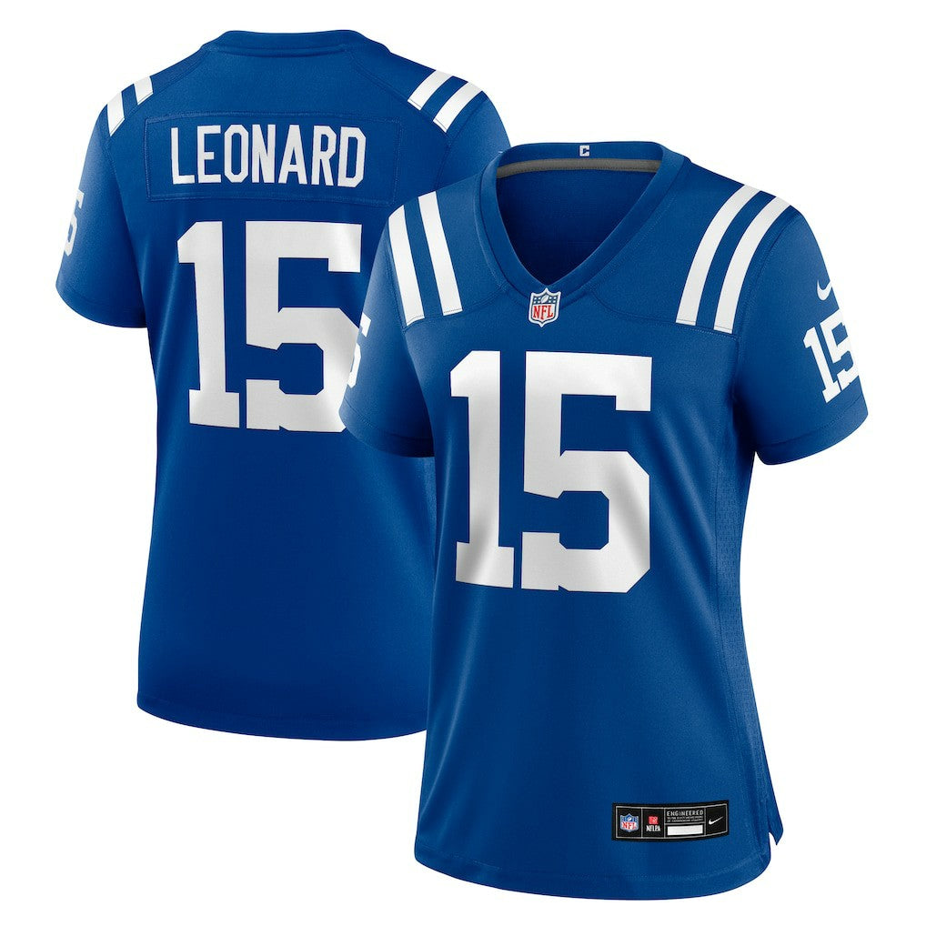Riley Leonard Indianapolis Colts Women's Team Game Jersey Royal - Nike
