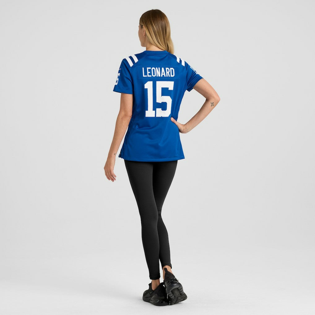 Riley Leonard Indianapolis Colts Women's Team Game Jersey Royal - Nike