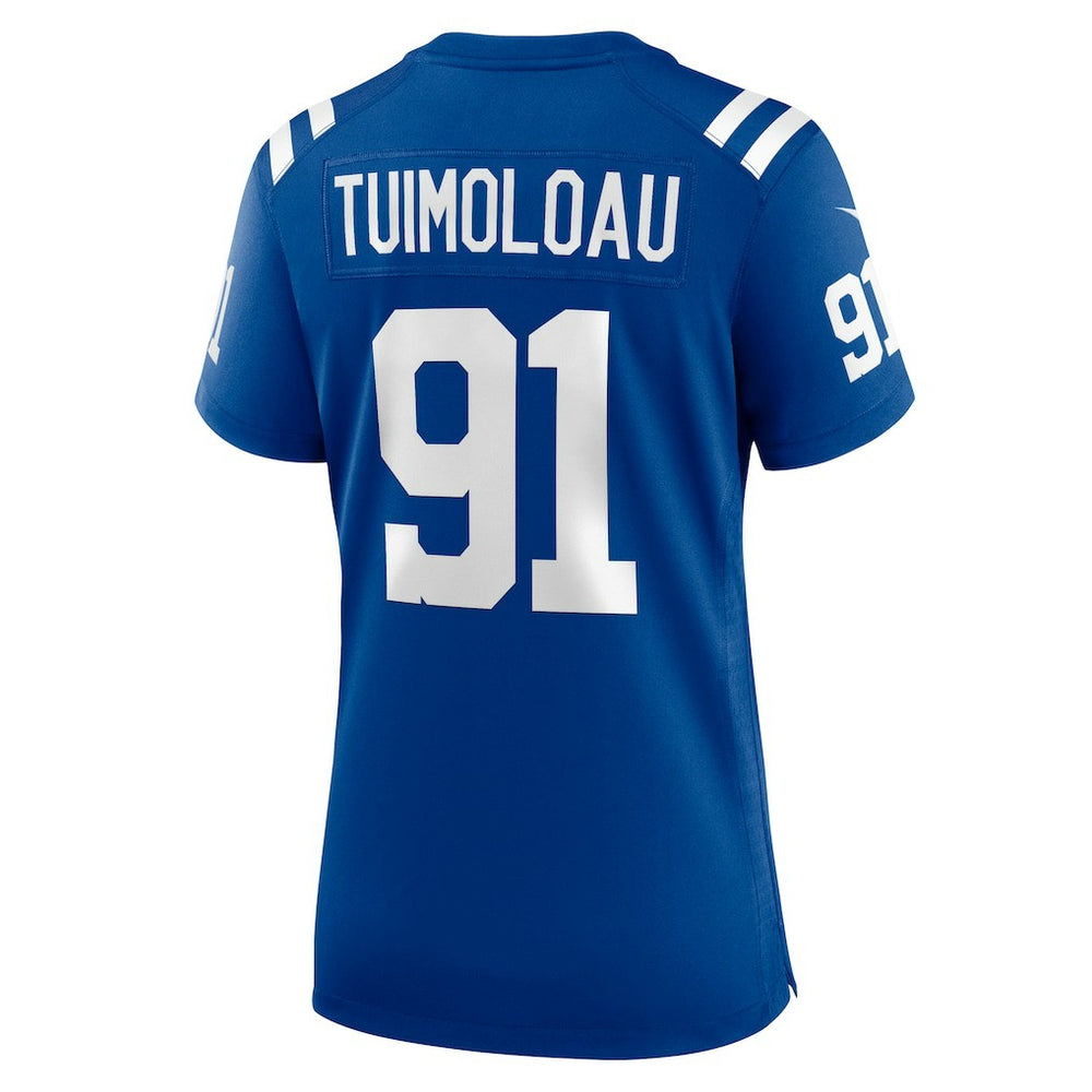 JT Tuimoloau Indianapolis Colts Women's Team Game Jersey Royal - Nike