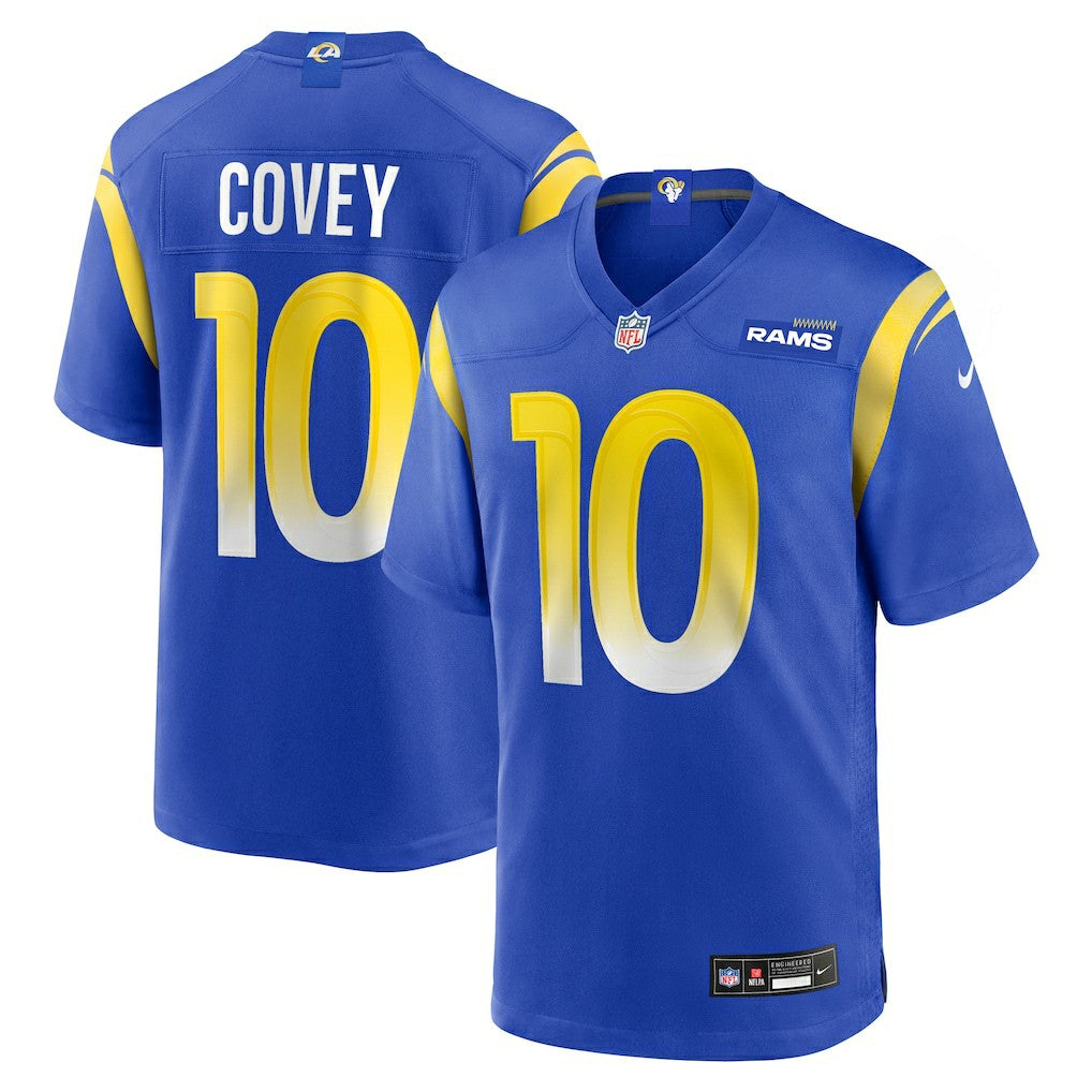 Britain Covey Los Angeles Rams Team Game Jersey Royal - Nike