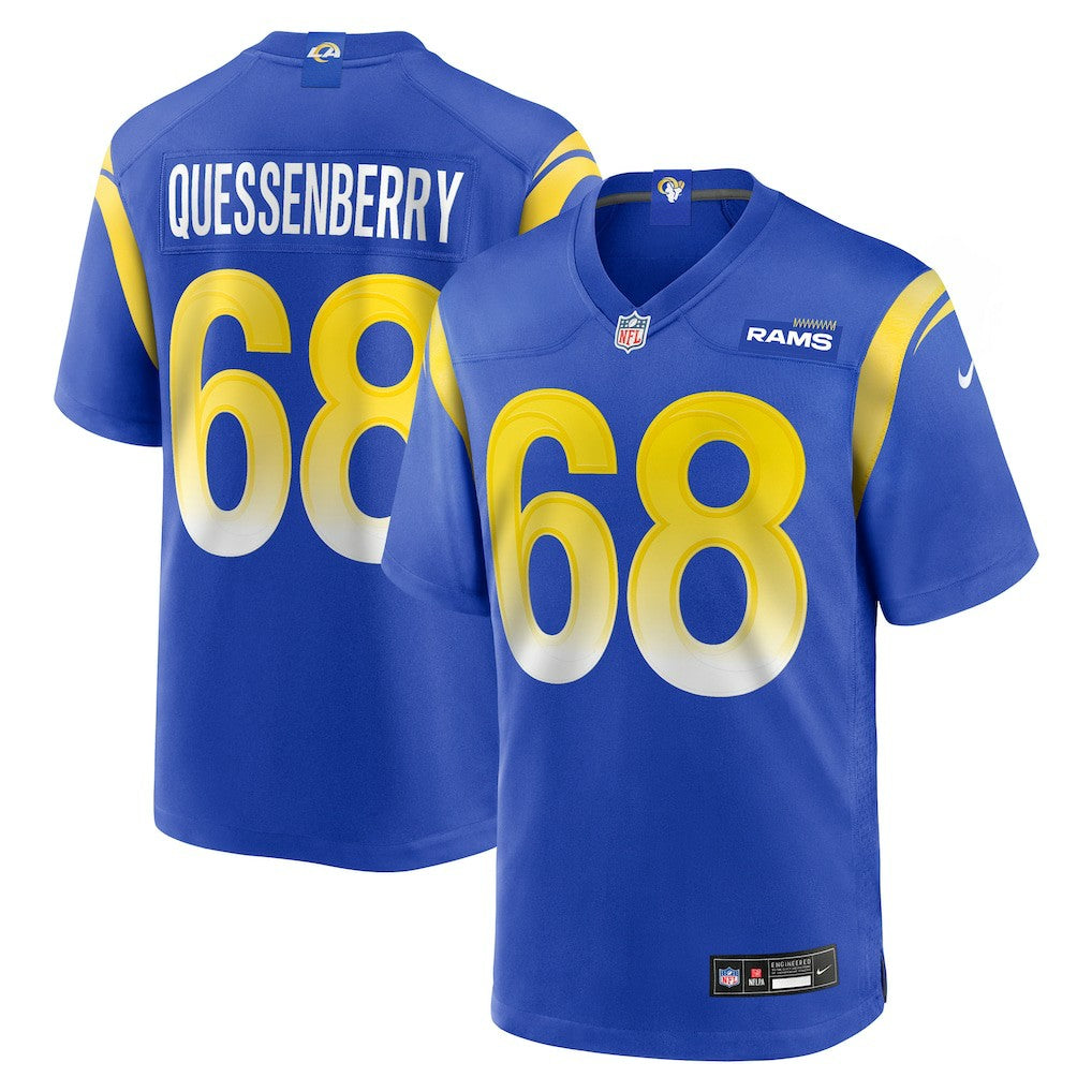 David Quessenberry Los Angeles Rams Team Game Jersey - Royal | NFL Jerseys