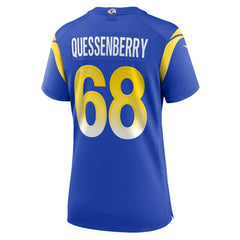 David Quessenberry Los Angeles Rams Women's Team Game Jersey Royal - Nike