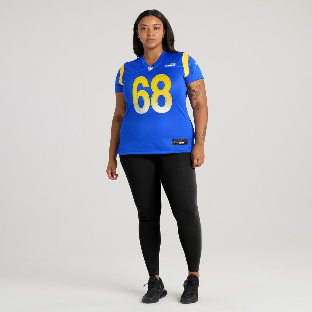 David Quessenberry Los Angeles Rams Women's Team Game Jersey Royal - Nike