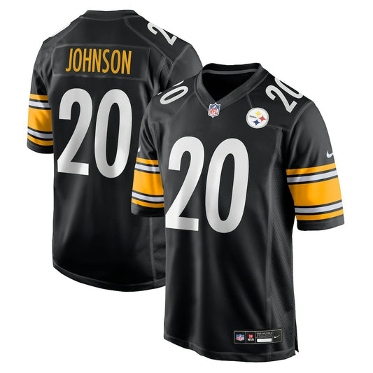 Kaleb Johnson Pittsburgh Steelers Team Game Jersey - Black | NFL Jerseys
