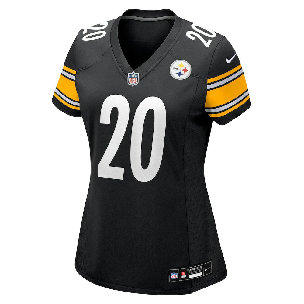 Kaleb Johnson Pittsburgh Steelers Women's Team Game Jersey Black - Nike