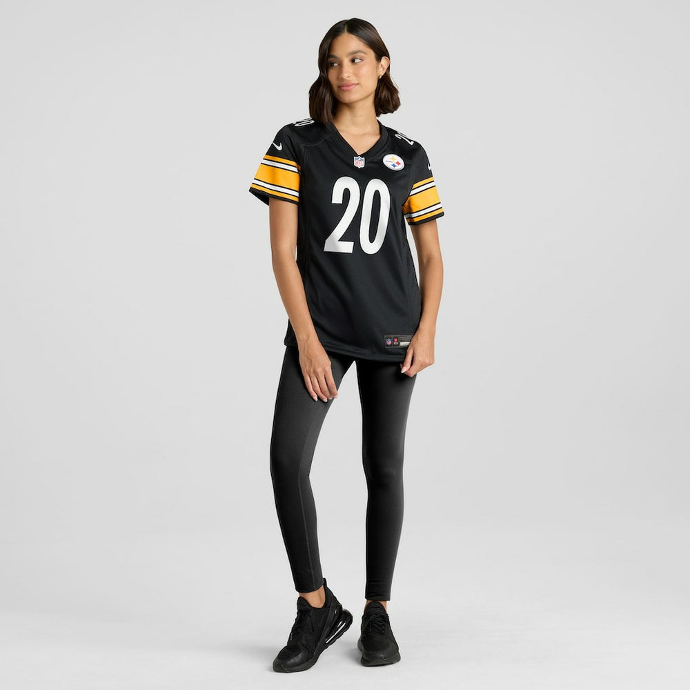 Kaleb Johnson Pittsburgh Steelers Women's Team Game Jersey Black - Nike