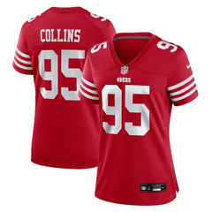 Alfred Collins San Francisco 49ers Women's Team Game Jersey Scarlet - Nike