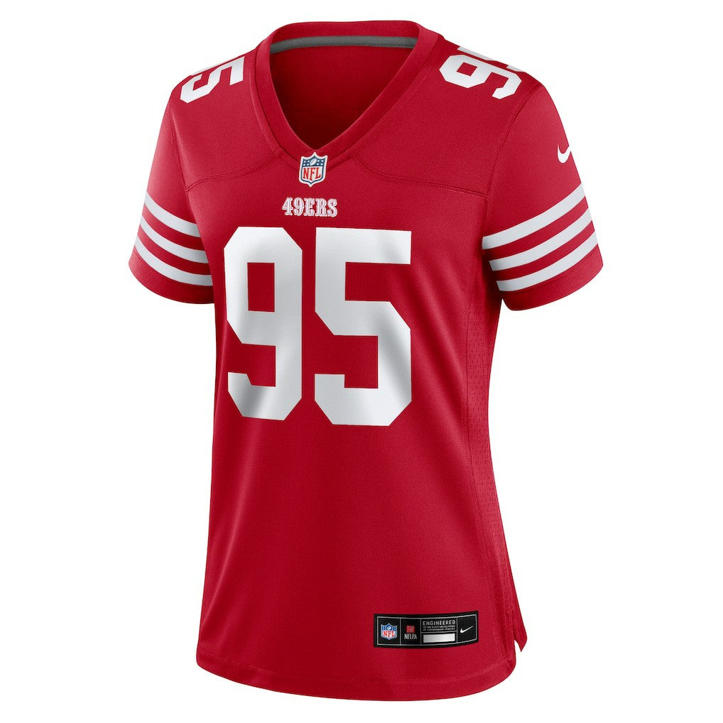 Alfred Collins San Francisco 49ers Women's Team Game Jersey - Scarlet | NFL Jerseys